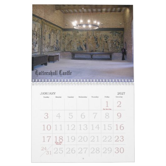 Lincolnshire Kalender (Jan 2027)