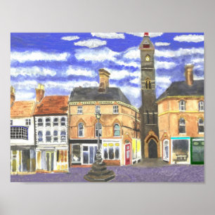 Lincolnshire Louth Clock Tower Poster