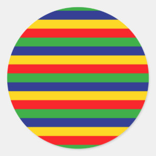 Lincolnshire vlag strepen ronde sticker
