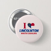 Lincolnton, North Carolina Ronde Button 5,7 Cm (Voorkant /achterkant)