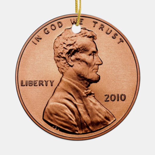 LINCOLPENNY KERAMISCH ORNAMENT (Voorkant)