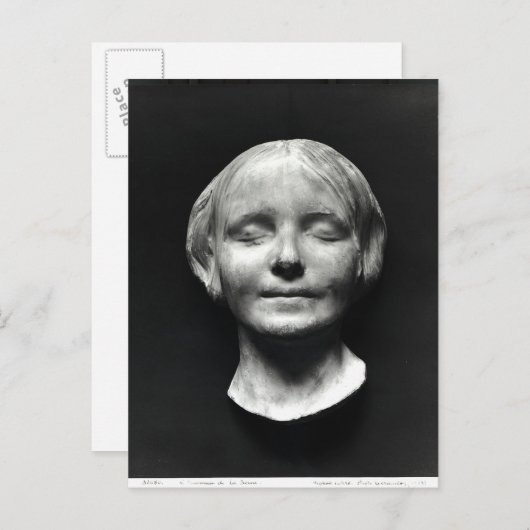L'Inconnue de la Seine' Briefkaart (Voorkant / Achterkant)