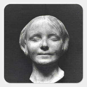 L'Inconnue de la Seine' Vierkante Sticker
