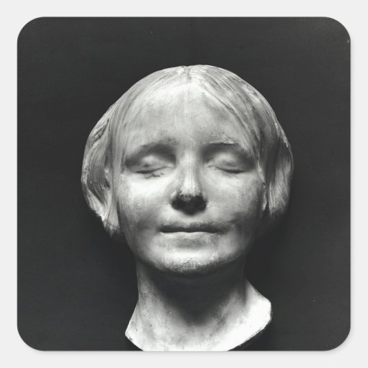 L'Inconnue de la Seine' Vierkante Sticker (Voorkant)