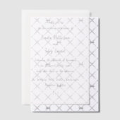 Linda eenvoudige moderne bruiloft vellum uitnodigingen (Offset (Uitnodiging))