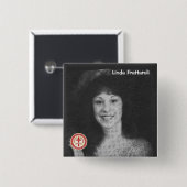 Linda Frattaroli Vierkante Button 5,1 Cm (Voorkant /achterkant)