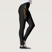 Linda gold Design Lettering Leggings (Rechts)
