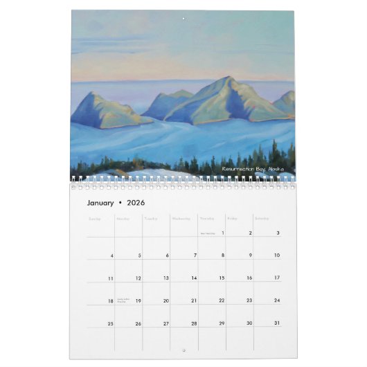 Linda Gray 2026 Kalender Schilderijen van Reizen (Jan 2026)