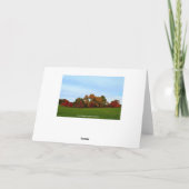 Linda Happy Birthday Red Oak Tree in de herfst Kaart (Achterkant)