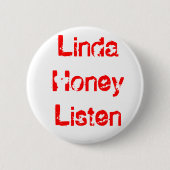 Linda Honey Ronde Button 5,7 Cm (Voorkant)