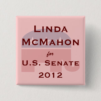 Linda McMahon voor de Amerikaanse Senaatknoop Vierkante Button 5,1 Cm