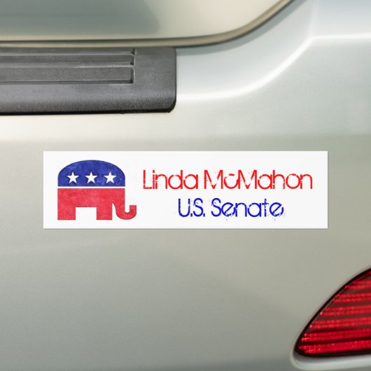 Linda McMahon voor de Bumpersticker van de Senaat (Op auto)