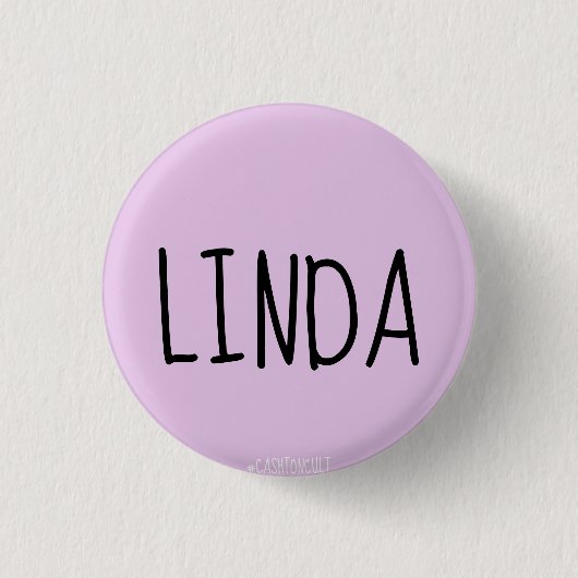 Linda Pin Ronde Button 3,2 Cm (Voorkant)