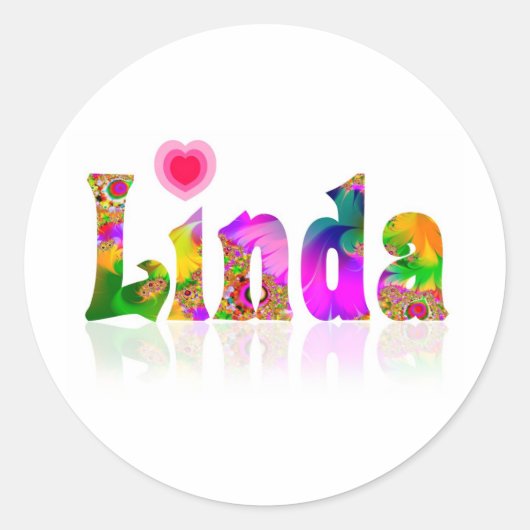 Linda Ronde Sticker (Voorkant)