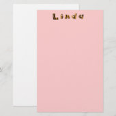 Linda Stationery Briefpapier (Voorkant / Achterkant)