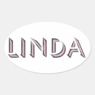 Linda sticker naam