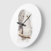 Lindas corujas brancas na neve (snowy owls) grote klok (Hoek)