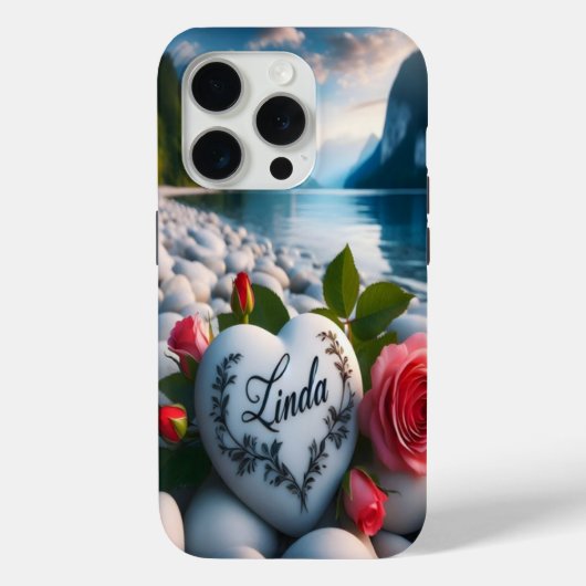 Linda's hart tussen de bergen Case-Mate iPhone case (Achterkant)