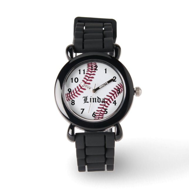 Linda's honkbal-tijd horloge (Voorkant)