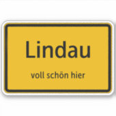 Lindau Aufkleber Sticker Autoaufkleber (Voorkant)