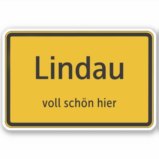 Lindau Aufkleber Sticker Autoaufkleber (Voorkant)