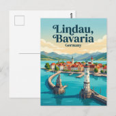 Lindau Duitsland Briefkaart (Voorkant / Achterkant)