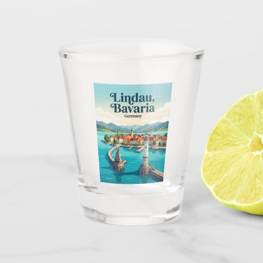 Lindau Duitsland Shot Glas (Voorkant)