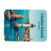 Lindau-eiland Duitsland Magneet (Horizontaal)