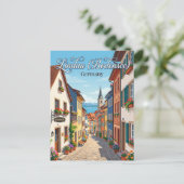Lindau Eiland Oude Stad Steeg Duitsland Briefkaart (Staand voorkant)