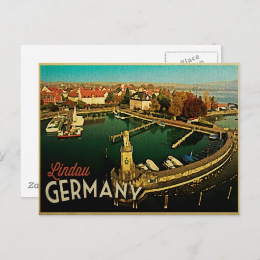 Lindau Germany Panorama Briefkaart (Voorkant / Achterkant)