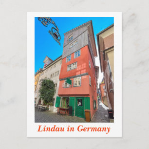 Lindau in Duitsland, Beieren Oud Huis Briefkaart