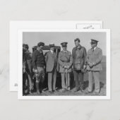 Lindbergh en Wright op de Foto van Wright Field Briefkaart (Voorkant / Achterkant)
