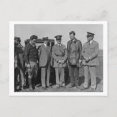 Lindbergh en Wright op de Foto van Wright Field Briefkaart (Voorkant)
