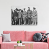 Lindbergh en Wright op de Foto van Wright Field Canvas Afdruk (Insitu (Woonkamer))