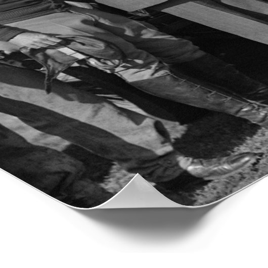 Lindbergh en Wright op de Foto van Wright Field Poster (Hoek)