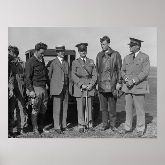 Lindbergh en Wright op de Foto van Wright Field Poster (Voorkant)