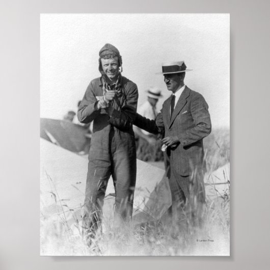 Lindbergh en Wright - Wrecked Plane Poster (Voorkant)