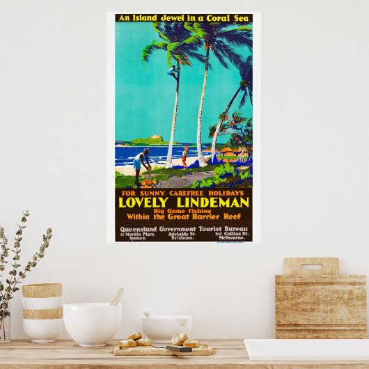 Lindeman Island Australian Poster (Keuken)