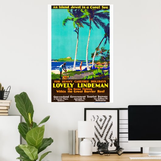 Lindeman Island Australian Poster (Thuiskantoor)