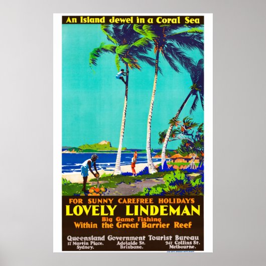 Lindeman Island Australian Poster (Voorkant)