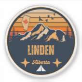 Linden, Alberta Sticker (Voorkant)