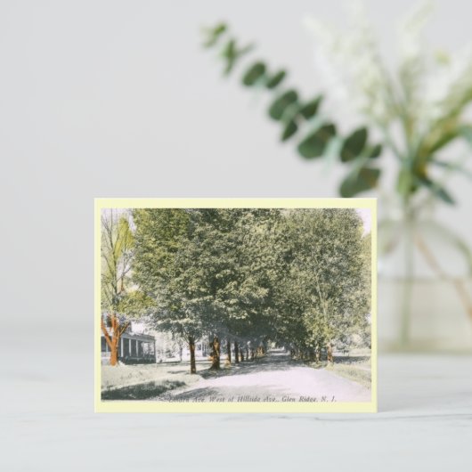 Linden Ave., Glen Ridge NJ 1915  Briefkaart (Staand voorkant)