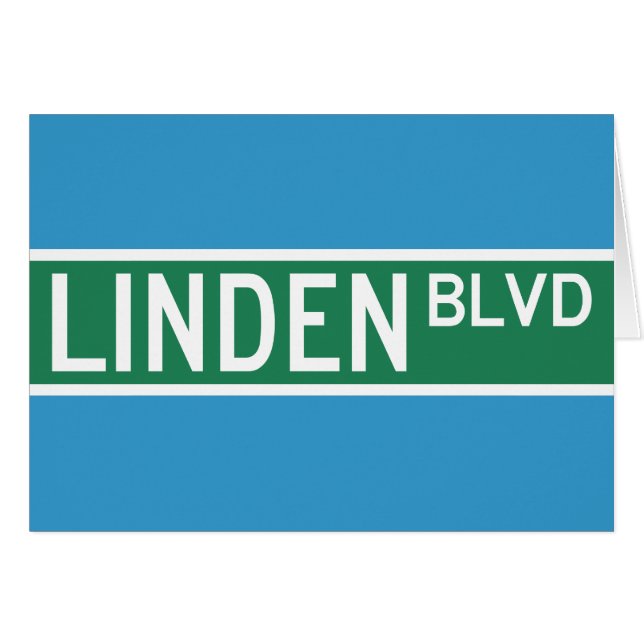 Linden Boulevard Sign (Voorkant Horizontaal)