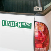 Linden Boulevard Sign Bumpersticker (Op Truck)