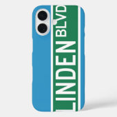 Linden Boulevard Sign iPhone XS Hoesje (Achterkant)
