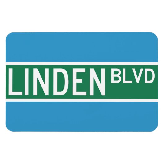Linden Boulevard Sign Magneet (Horizontaal)