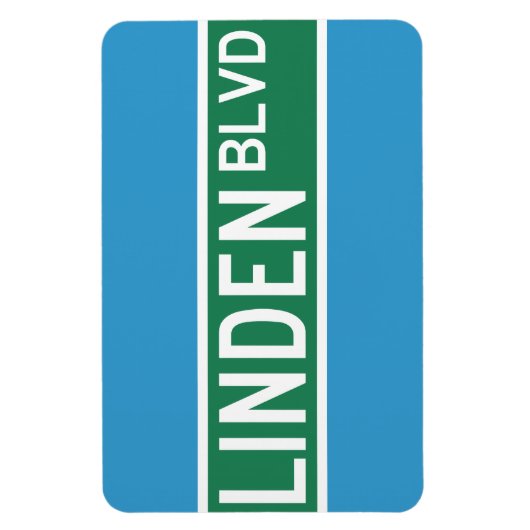 Linden Boulevard Sign Magneet (Verticaal)