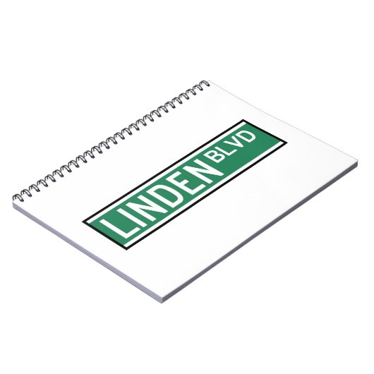 Linden Boulevard Sign Notitieboek (Linkerzijde)