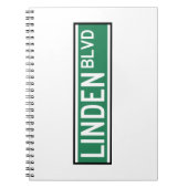 Linden Boulevard Sign Notitieboek (Voorkant)