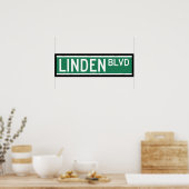 Linden Boulevard Sign Poster (Keuken)